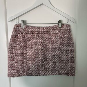 Pink Tweed Mini Skirt